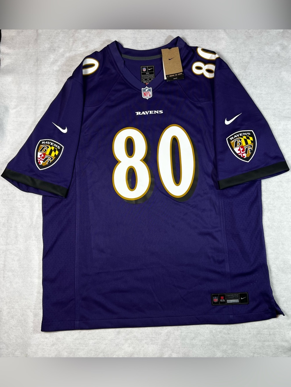 Nike Isaiah Likely #80 Baltimore Ravens Game Jersey Men’s XXL NWT Purple NFL